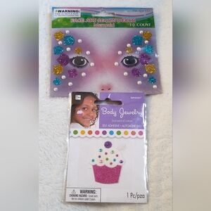 Amscan Body Jewelry Set with Glitter and Pearls
